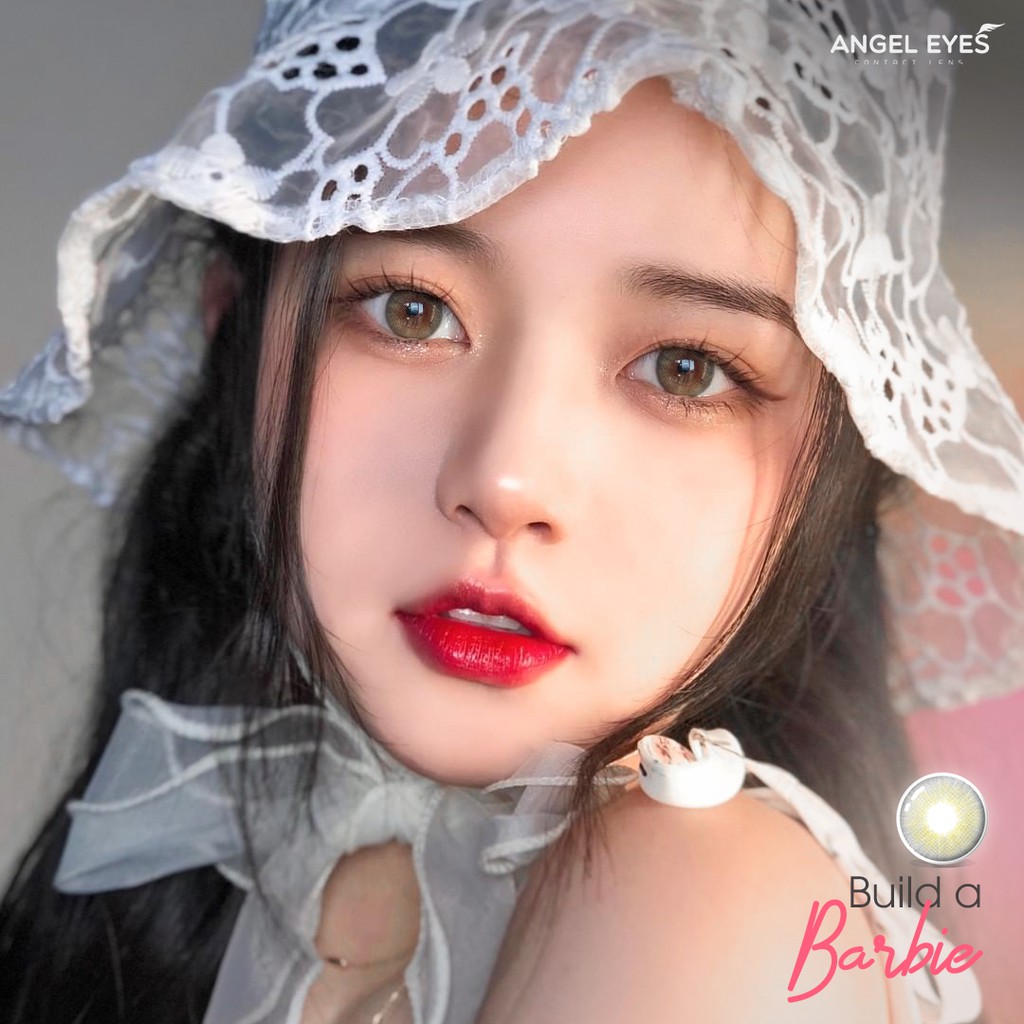 Lens xám tây có độ build a barbie tự nhiên hiệu angel eyes - độ cận 0-8 - ảnh sản phẩm 4