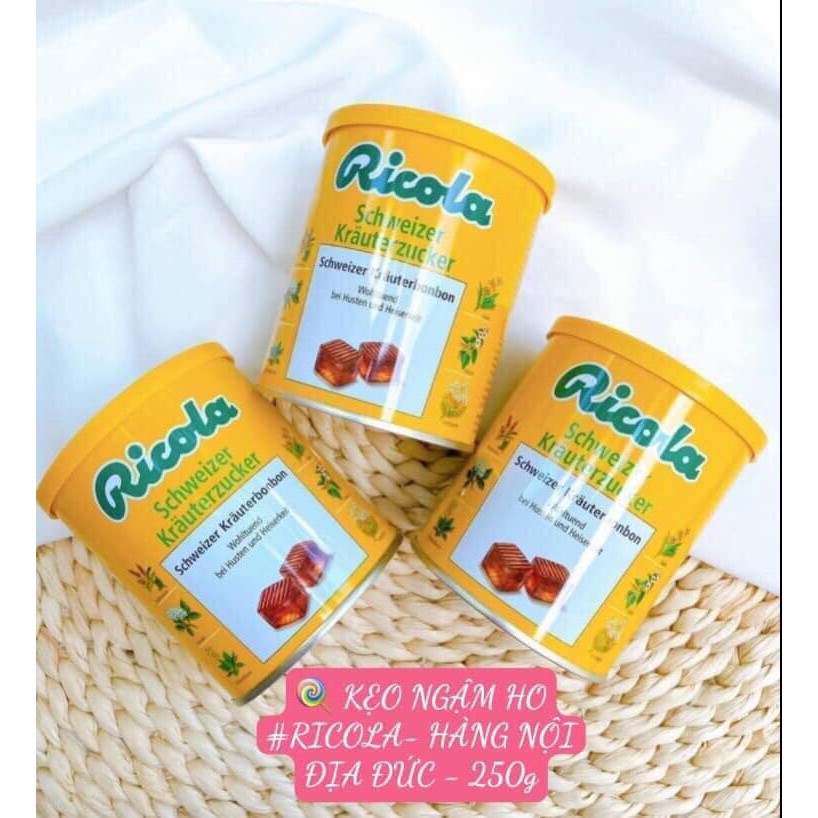 (Date T2/2025)Kẹo ngậm ho Ricola 250g Đức