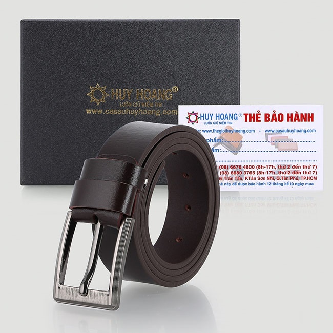 Thắt lưng nam da bò 3,5P bát gài màu da, đen, nâu HP4146-47-48