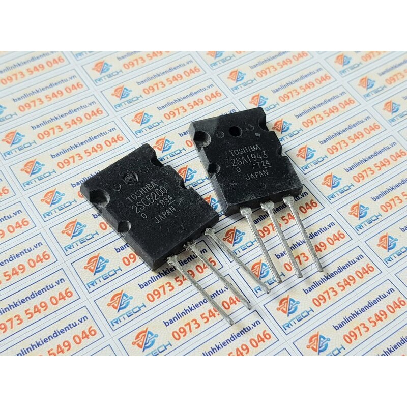 C5200 A1943 Cặp Transistor Tháo Máy Chính Hãng 230V-15A TO-264
