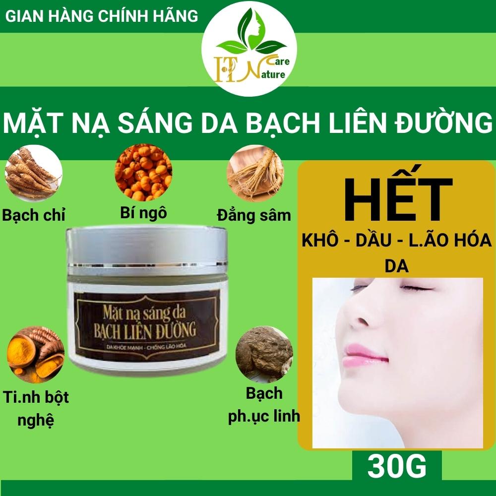 Mặt nạ sáng da Bạch Liên Đường 30g HT Nature Care
