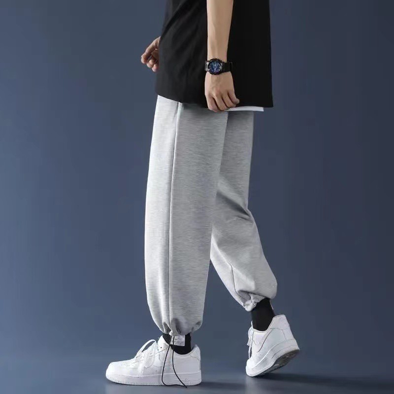 [Mã FATREND2810 giảm đến 30k tối đa 99k] Quần nỉ jogger nam nữ ống rộng BÓ CHUN basic track pants unisex