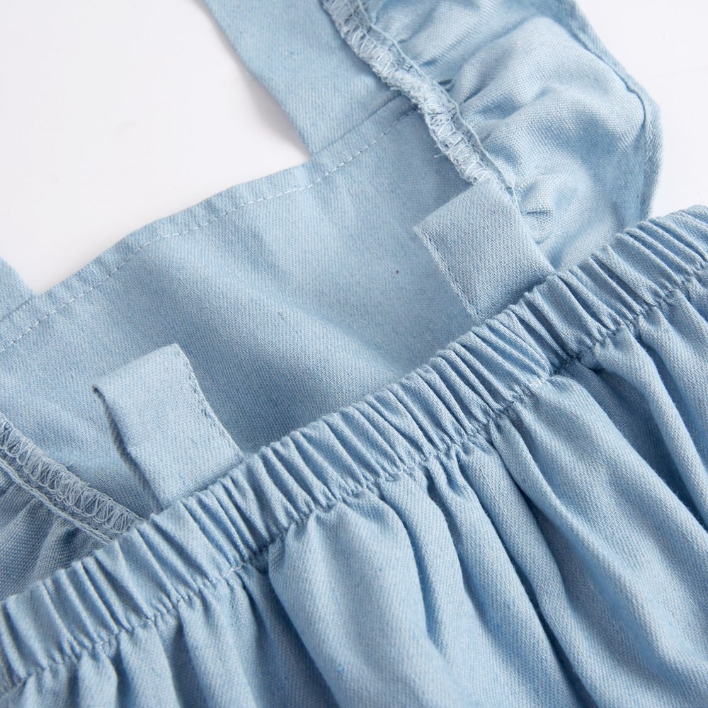 Bộ Áo Liền Quần Sanlutoz Cotton Màu Xanh Lam Thời Trang Cho Bé Gái / Bé Trai