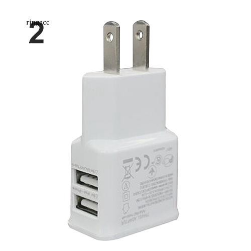 Đầu cắm sạc 5V 2.1A hai cổng USB cho Samsung iPhone iPad iPod