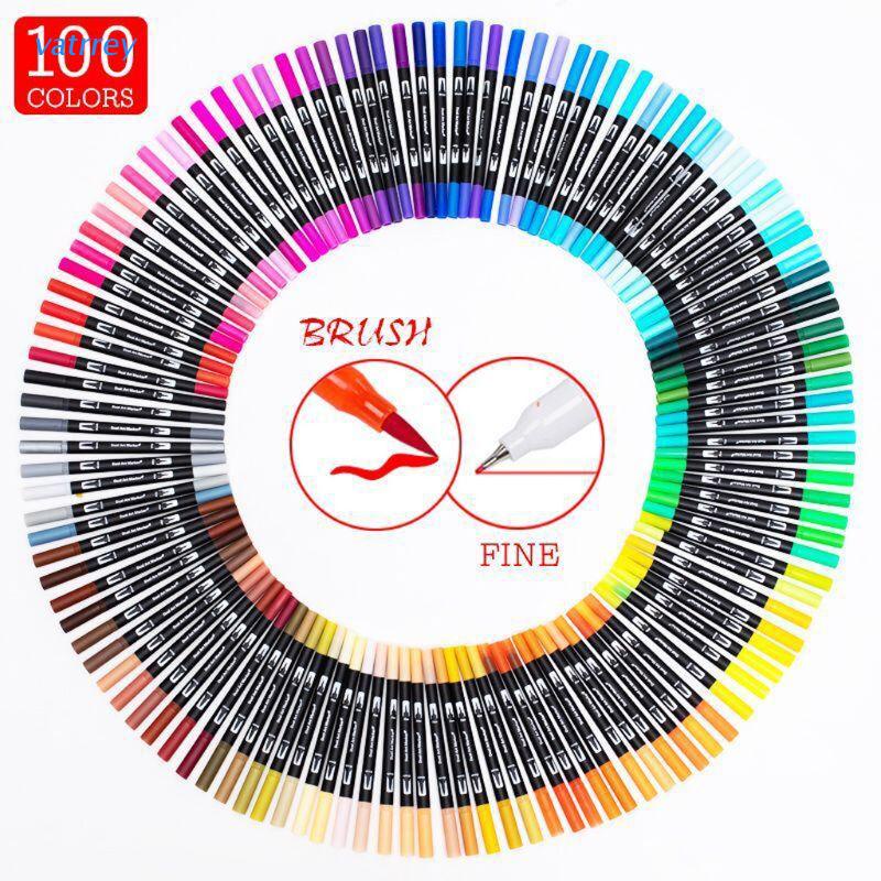 Set 100 Bút Lông Nhiều Màu