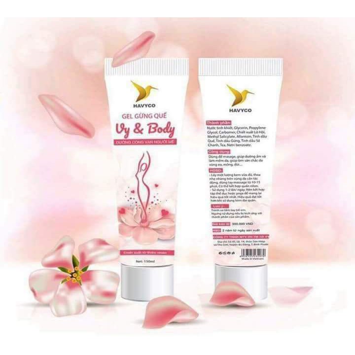 Gel gừng quế Vy&Body