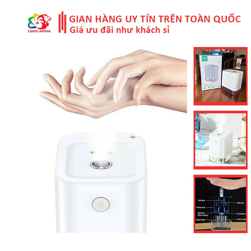 Máy khử trùng tay cảm biến tự động sát khuẩn bằng công nghệ nano phun sương tiện lợi
