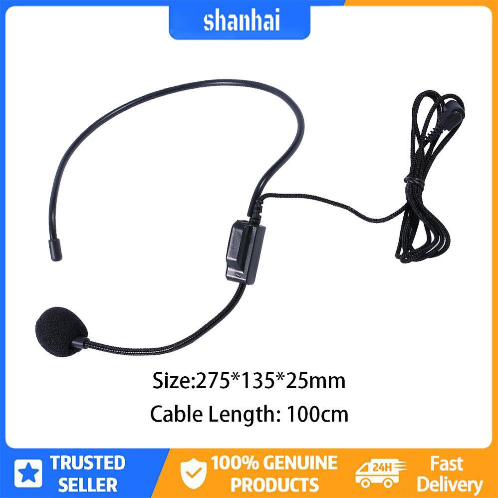 Tai nghe có dây giọng hát đầu tiên Micrô microfono cho loa khuếch đại giọng nói | BigBuy360 - bigbuy360.vn