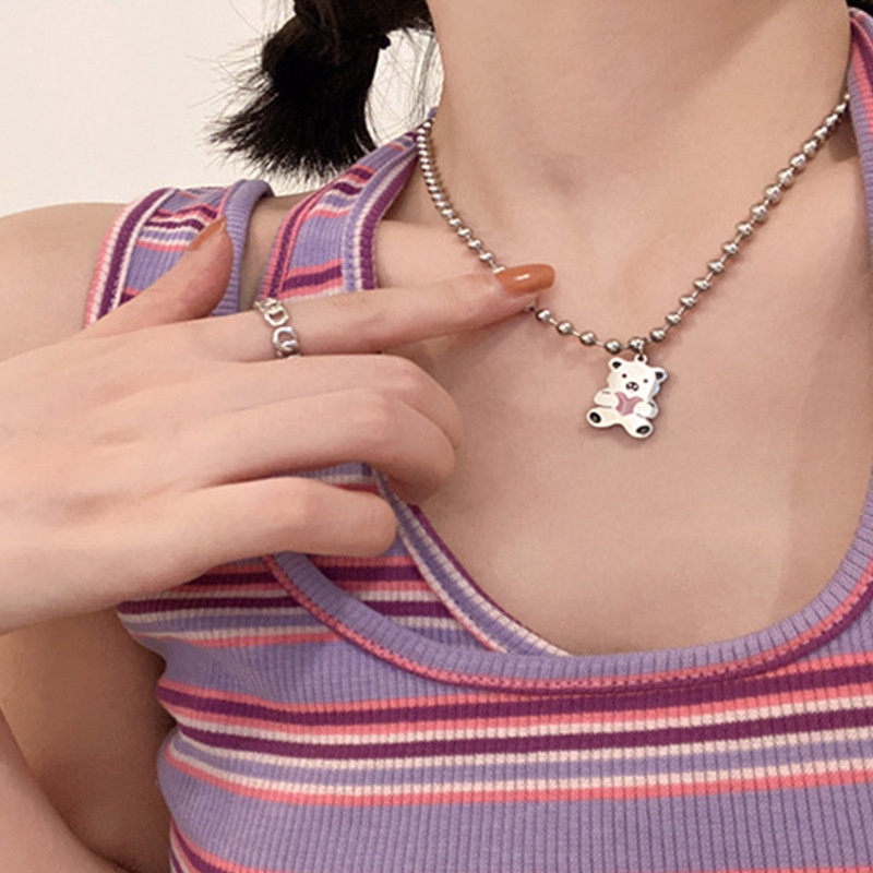 Dây Chuyền Nữ Gấu Đáng Yêu Vòng Cổ Mặt Hình Gấu Dễ Thương