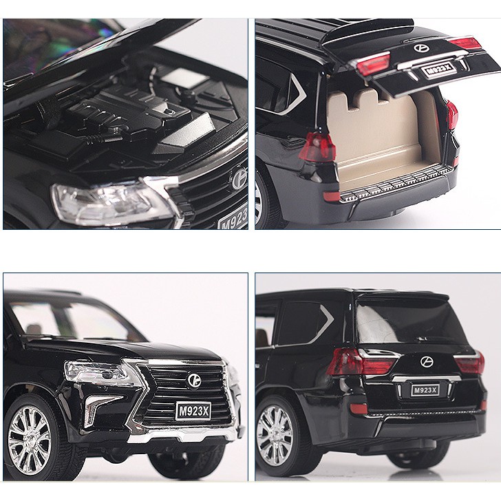 Xe mô hình Lexus LX570 XLG tỉ lệ 1:24 bằng hợp kim mở các cửa