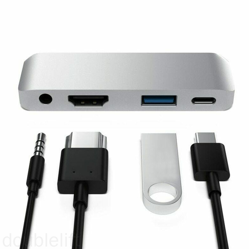 Bộ Chia Cổng Âm Thanh Usb Pd 3.5mm Cho Ipad Pro 2018