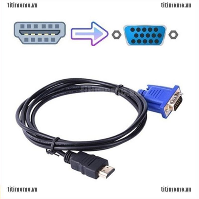 Cáp Chuyển Đổi Vga Sang Hdmi Hd + Audio Tv Av Hdtv Dài 1m 10m