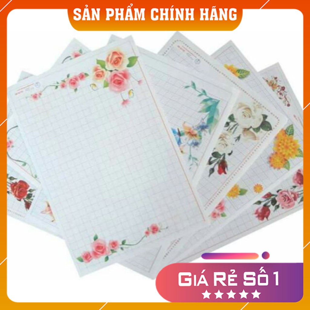 Mẫu Giấy Hoa Ánh Dương Luyện Viết Chữ Đẹp M5.1