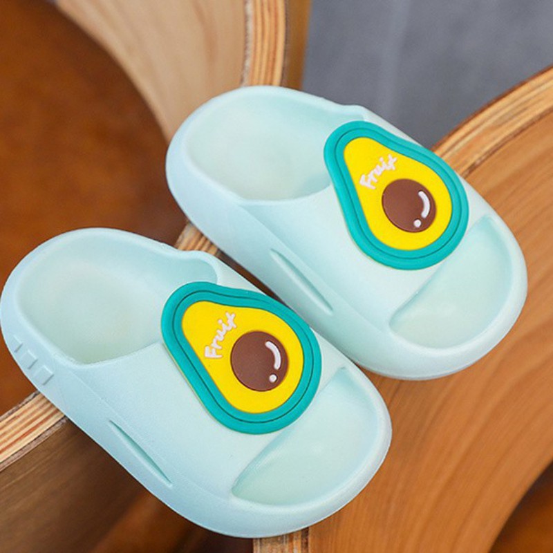 Dép Đế Mềm Thoáng Khí Họa Tiết Trái Cây Xinh Xắn Cho Bé