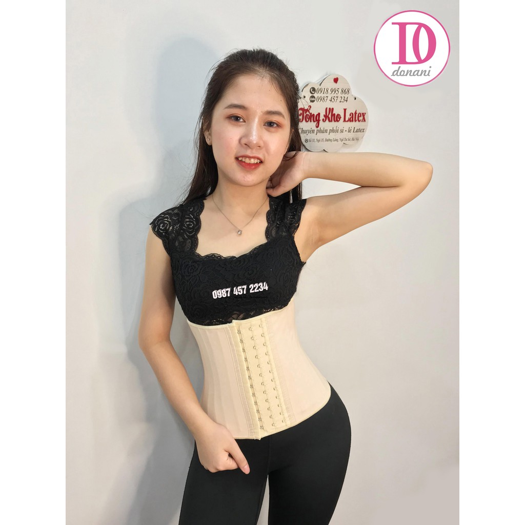 Gen đai Latex 25 xương lỗ thông hơi định hình chống cuộn chống gập| Đai nịt bụng cao su non nhập khẩu chính hãng Hy Lạp