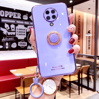 Ốp Điện Thoại Mềm Lung Linh Sang Trọng Gắn Nhẫn Đỡ Nam Châm Cho Xiaomi Redmi K30 Ultra K30S K30 5G K30 Pro