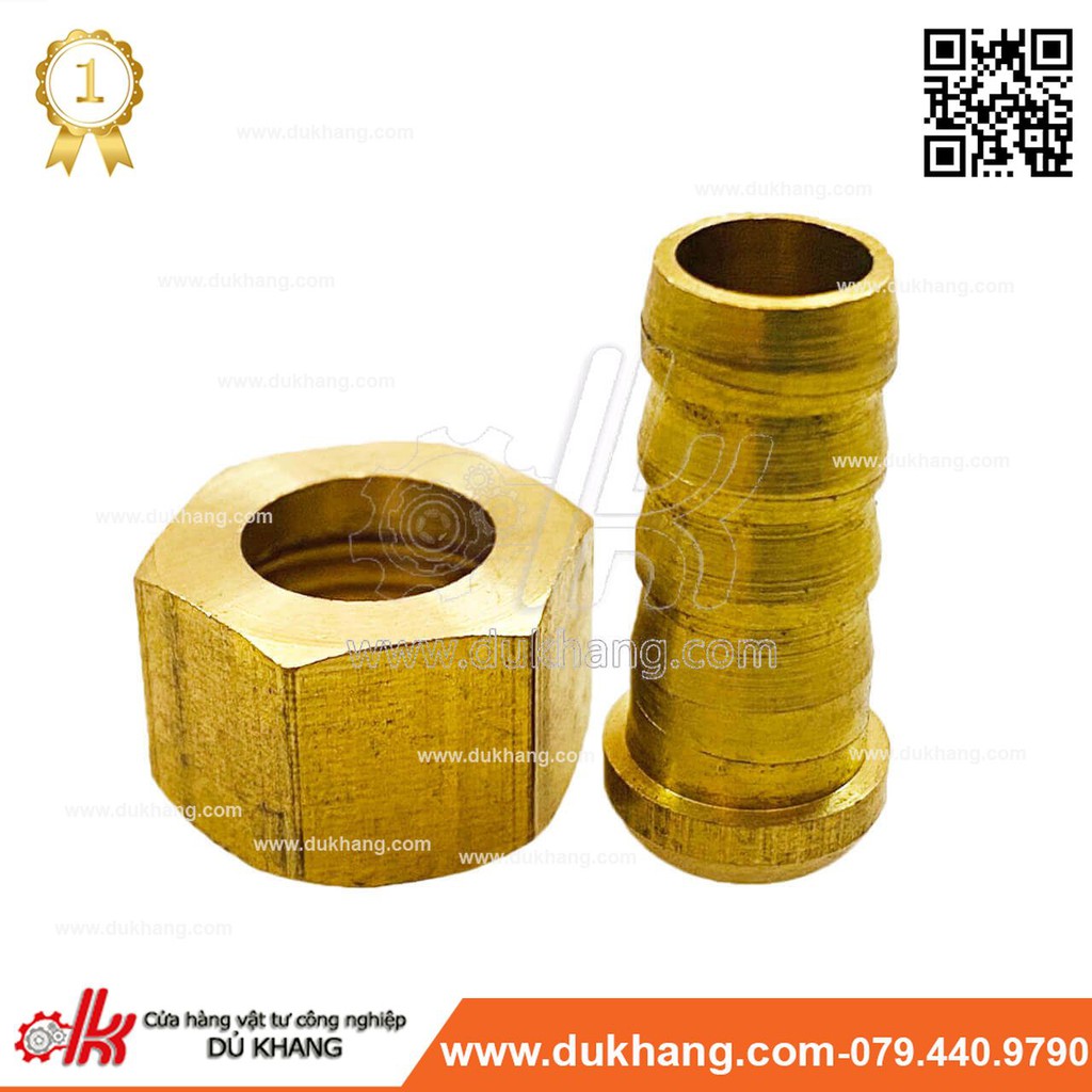 Nối đồng ren trong sống 13 - đuôi chuột 8mm