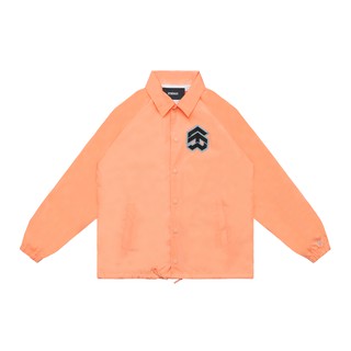Áo khoác gió 5THEWAY® /stroke/ BIG LOGO COACH JACKET™ in PAPAYA PUNCH aka Áo Khoác Dù màu Cam