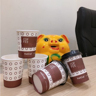 5 Ly giấy 240ml in hình cà phê  văn phòng ly giấy sinh nhật- Papper cup