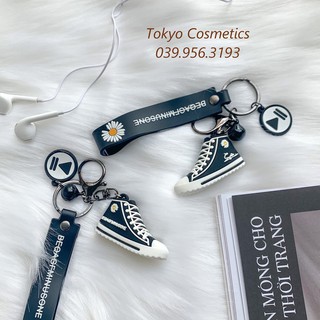 Móc khóa dễ thương Giày hoa cúc