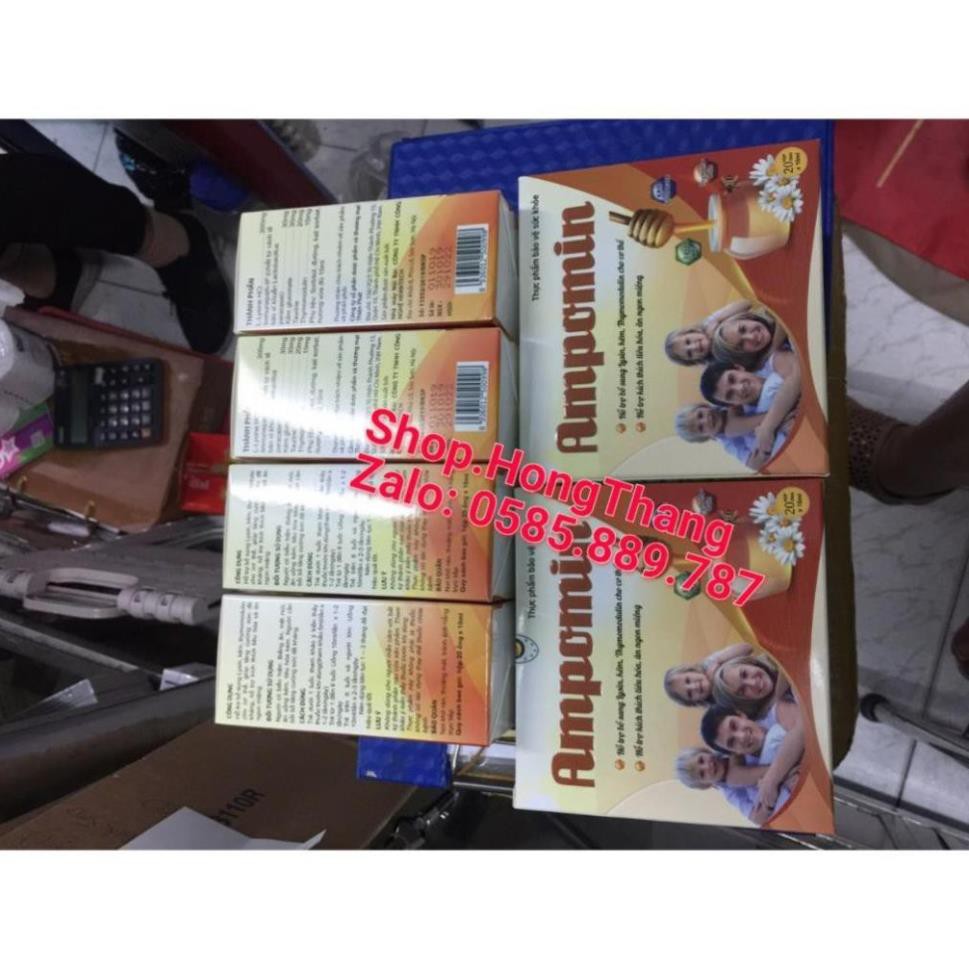 Kích thích ăn ngon miệng giúp tiêu hóa tốt hơn ampomin hộp 20 ống