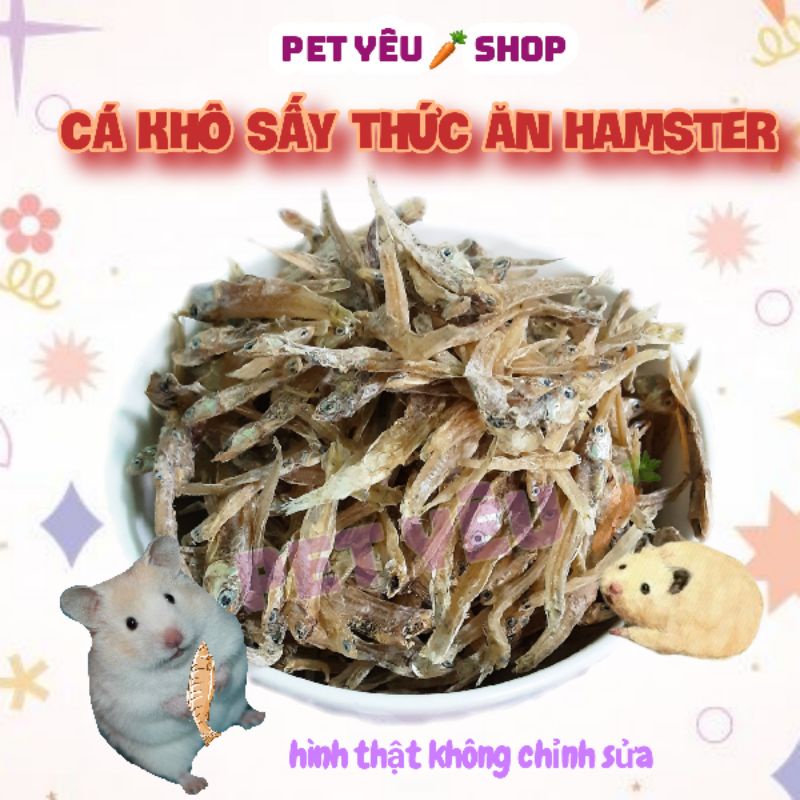 Cá khô sấy thức ăn hamster ❤Rẻ❤ FREESHIP siêu thơm siêu ngon siêu hấp dẫn