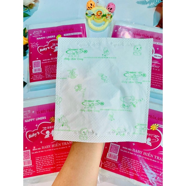 Giấy miếng lót phân su Hiền Trang 3 lớp chống thấm (15miếng)