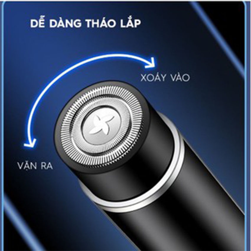 Máy Cạo Râu, Máy Cạo Lông, MiNi Chống Nước Chính Hãng Feihong, Đời Mới Nhất Sang Trọng Tiện Gọn Bền Bỉ Không Lo Bị Rỉ