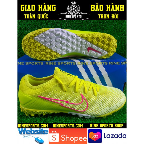 (HÀNG THAILAND) GIÀY BÓNG ĐÁ SÂN CỎ NHÂN TẠO 𝗡𝗶𝗸𝗲 Mercurial Vapor 13 Pro xanh chuối TF.CAM KẾT Y HÌNH-CAM KẾT HÀNG