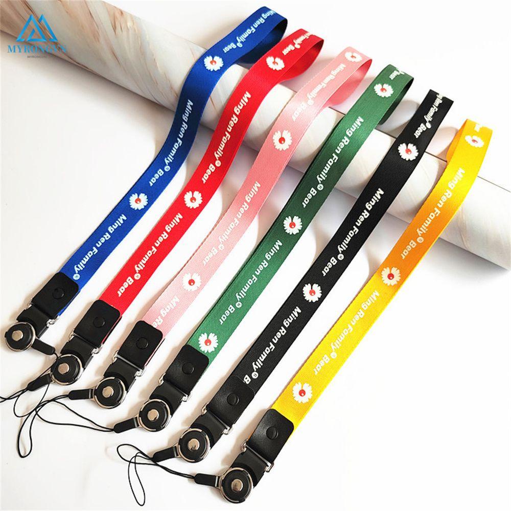 Myron Dây Đeo Cổ Gắn Điện Thoại / Chìa Khóa / Điện Thoại Chống Thất Lạc Hình Hoa Cúc Nhỏ
