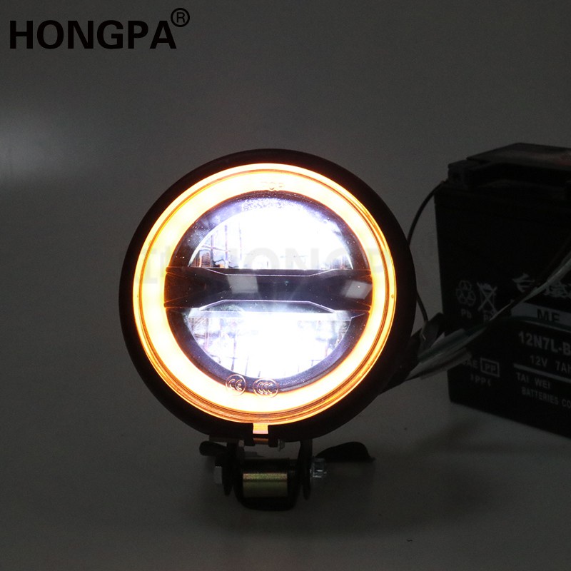 Đèn Pha LED 4 inch Phong Cách Vintage Dành Cho Xe Mô Tô Cafe Racer