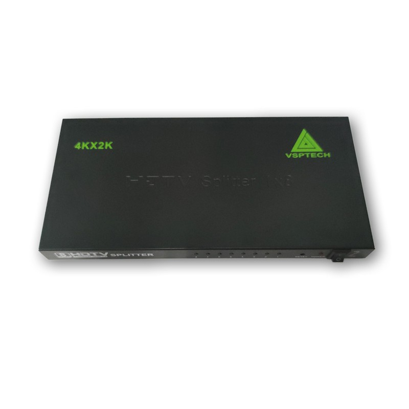 Bộ chia cổng HDMI từ 1 ra 8 HDTV Splitter hỗ trợ 2K/4K/3D (Đen)