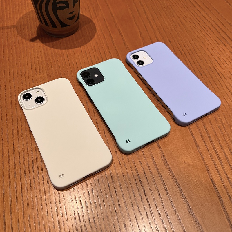 Ốp Điện Thoại PC Cứng Màu Nhám Thân Thiện Với Da Cho iPhone 14 13 12 11 Pro Max XS XR X 8 7 Plus