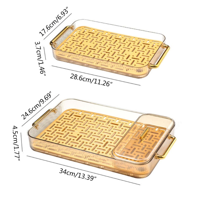 Rổ Nhựa Hai Lớp Ráo Nước Tiện Lợi Dành Cho Bồn Rửa Nhà Bếp
