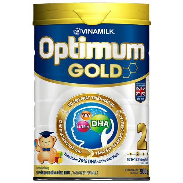 Sữa bột Optimum Gold 2: Hộp thiếc 900gram