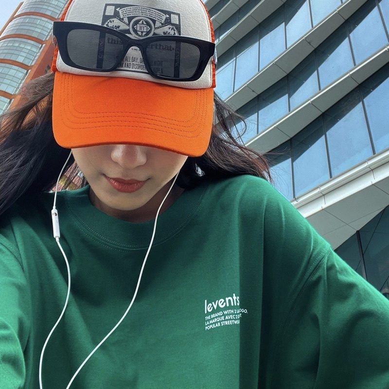 Áo Thun Tay Lỡ Unisex LEVENTS POPULAR màu XANH LÁ /Nam nữ unisex/ Áo phông cổ tròn form rộng Jaystoree