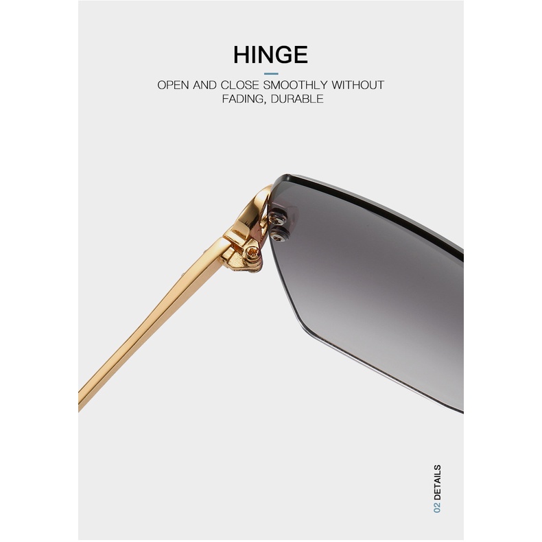 Kính mát gọng kim loại chống tia UV400 thời trang