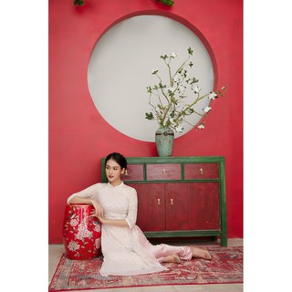 Áo Dài Ren 💖𝑭𝒓𝒆𝒆𝒔𝒉𝒊𝒑💖 Áo Dài Trắng Siêu Xinh - Hàng VNXK 33