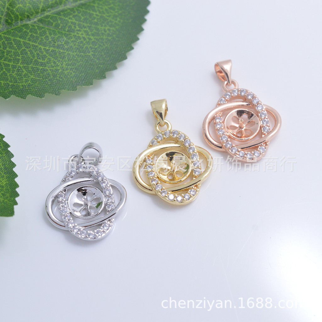 Phụ kiện trang sức_Mặt dây chuyền hình bầu dục