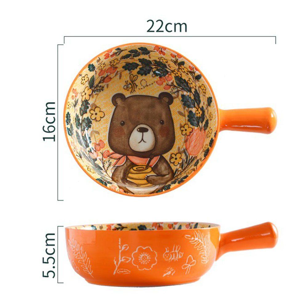 FOREVER Bát Gốm Lớn Hình Động Vật Rừng Cây Trang Trí Nhà Cửa