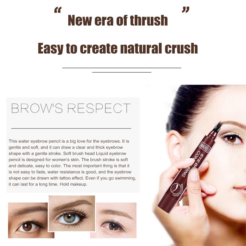 [Hàng mới về] Bút kẻ chân mày dạng phẩy sợi Madieli tạo được đường nét mỏng tinh tế lâu trôi | BigBuy360 - bigbuy360.vn