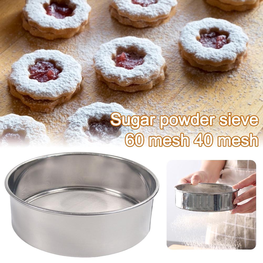 Dụng cụ lưới rây bột bằng thép không gỉ tiện lợi