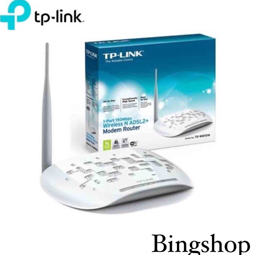 Modem ADSL Router kèm wifi TP-LINK TD-W8151N 1-port 150Mbps - chính hãng