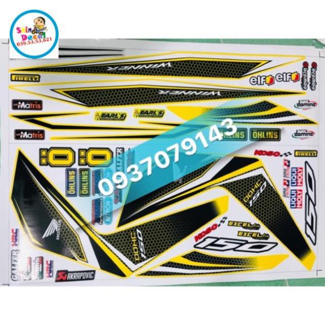 Tem rời Winner tổ ong vàng đen