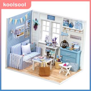 Nhà gỗ búp bê thu nhỏ 1/24 DIY