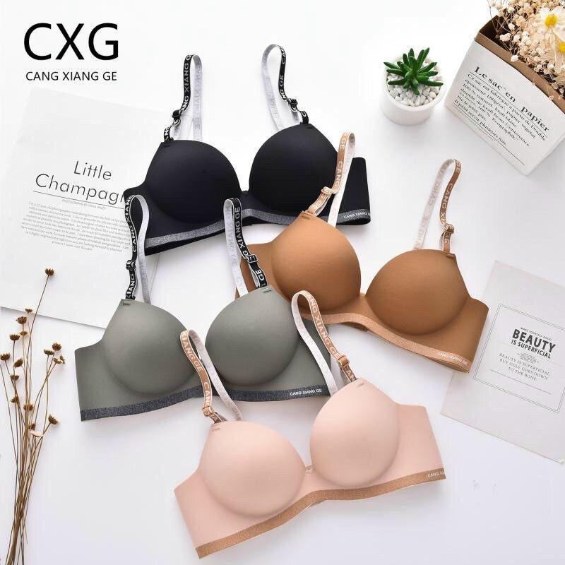 Áo ngực nữ su đúc không gọng nâng ngực dây chữ viền lai ⚡FreeShip⚡ áo lót su đẹp nổi bật A19 Hieu Store24h