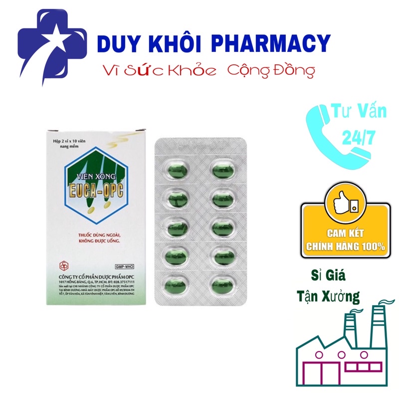 Viên Xông EUCA-OPC , 2 Vỉ x 10 Viên