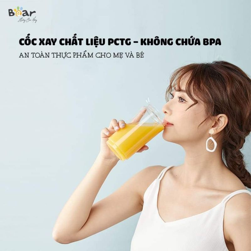 [Mã ELHA22 giảm 6% đơn 300K] MÁY XAY SINH TỐ CẦM TAY BEAR B35V1 bh 18T