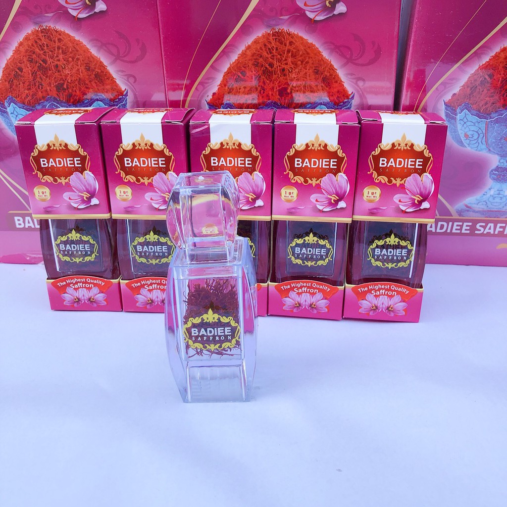 1gr Saffron Negin Iran chính hãng thương hiệu Badiee/Nhụy Hoa Nghệ Tây Iran loại Negin