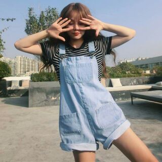 [CÓ SẴN] Yếm jean denim